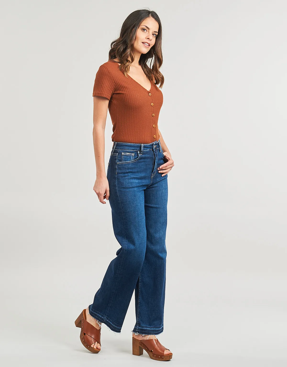 WIDE LEG JEANS UHW