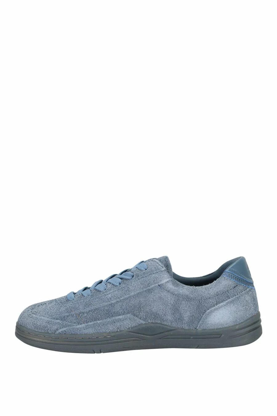 Zapatillas azul oscuro con minilogo y suela gris