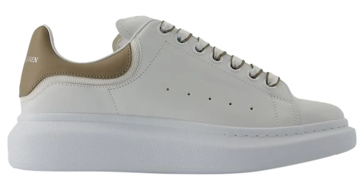 Zapatillas oversize - Alexander Mcqueen - Piel - Blanco/beige 