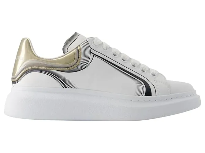 Zapatillas oversize - Alexander Mcqueen - Piel - Blanco/vainilla 