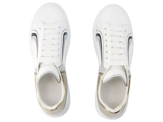 Zapatillas oversize - Alexander Mcqueen - Piel - Blanco/vainilla 