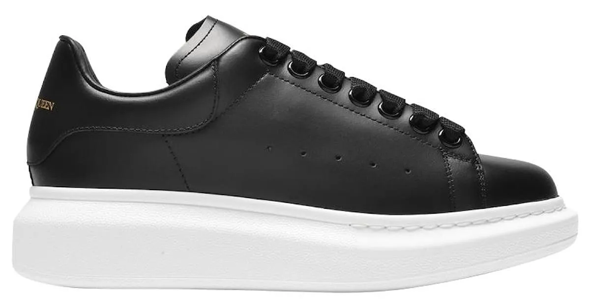 Zapatillas oversize - Alexander McQueen - Piel - Negro 