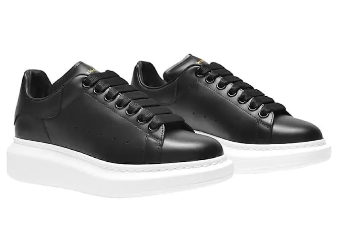 Zapatillas oversize - Alexander McQueen - Piel - Negro 