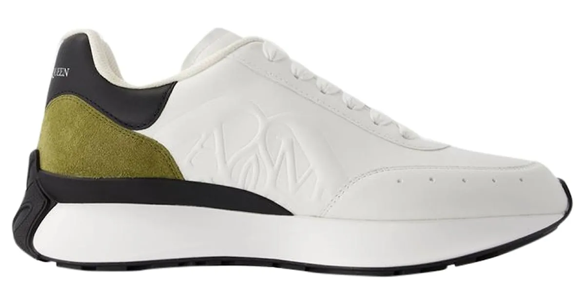 Zapatillas Sprint Runner - Alexander McQueen - piel de becerro - Blanco 