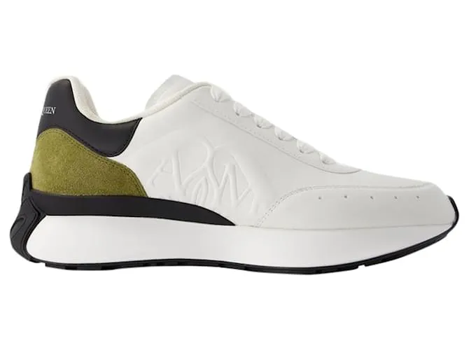 Zapatillas Sprint Runner - Alexander McQueen - piel de becerro - Blanco 