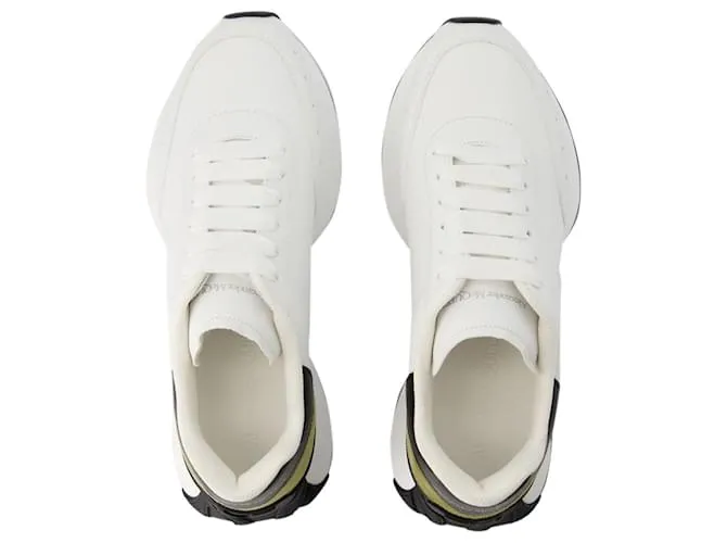 Zapatillas Sprint Runner - Alexander McQueen - piel de becerro - Blanco 