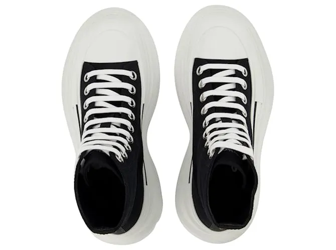 Zapatillas Tread - Alexander Mcqueen - Negro/Blanco - Cuero 