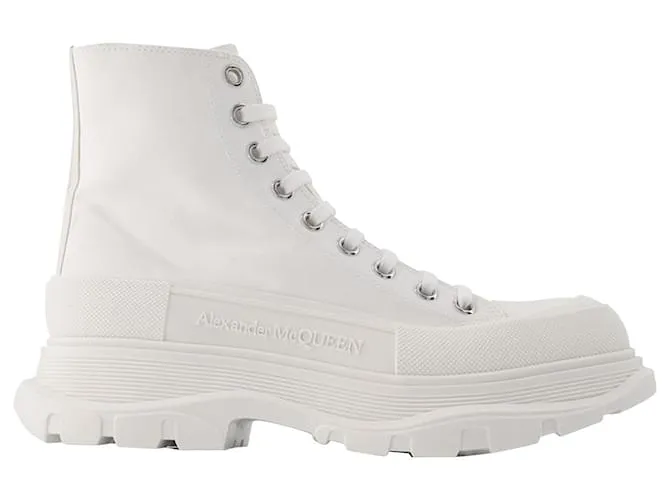 Zapatillas Tread Slick - Alexander Mcqueen - Blanco - Cuero 